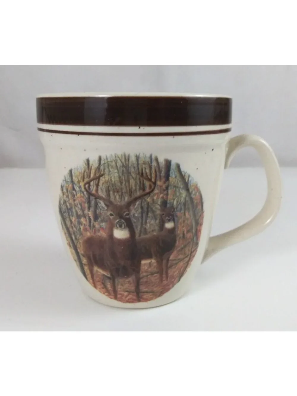 Folkcraft Stoneware Cabella's Whitetail Buck Coffee Cup